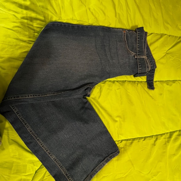 Blue Long Pants Self Belt Jean Wide Leg size 10(38x29) - Picture 2 of 6